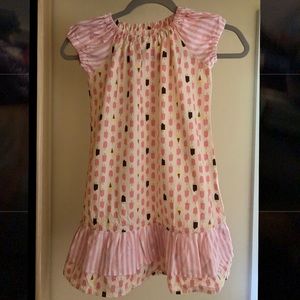 Ice Cream Double Ruffle Scoop Dress